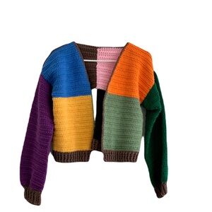 Crochet Sweater Handmade Small